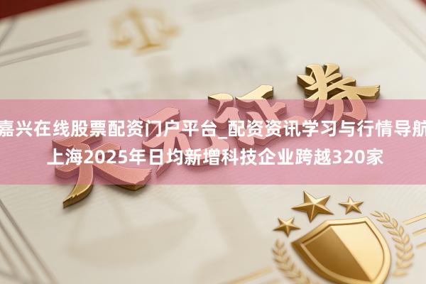 嘉兴在线股票配资门户平台_配资资讯学习与行情导航 上海2025年日均新增科技企业跨越320家