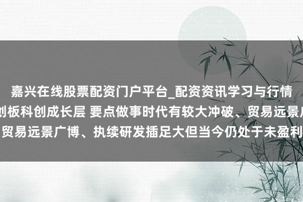 嘉兴在线股票配资门户平台_配资资讯学习与行情导航 证监会：设立科创板科创成长层 要点做事时代有较大冲破、贸易远景广博、执续研发插足大但当今仍处于未盈利阶段的科技型企业