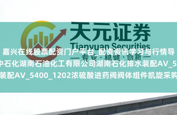嘉兴在线股票配资门户平台_配资资讯学习与行情导航 智能自控中标：中石化湖南石油化工有限公司湖南石化排水装配AV_5400_1202浓硫酸进药阀阀体组件凯旋采购预成交公示
