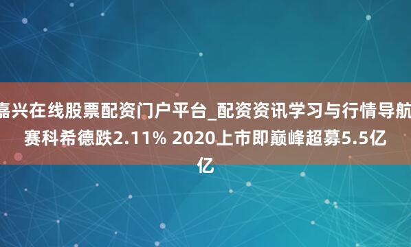 嘉兴在线股票配资门户平台_配资资讯学习与行情导航 赛科希德跌2.11% 2020上市即巅峰超募5.5亿